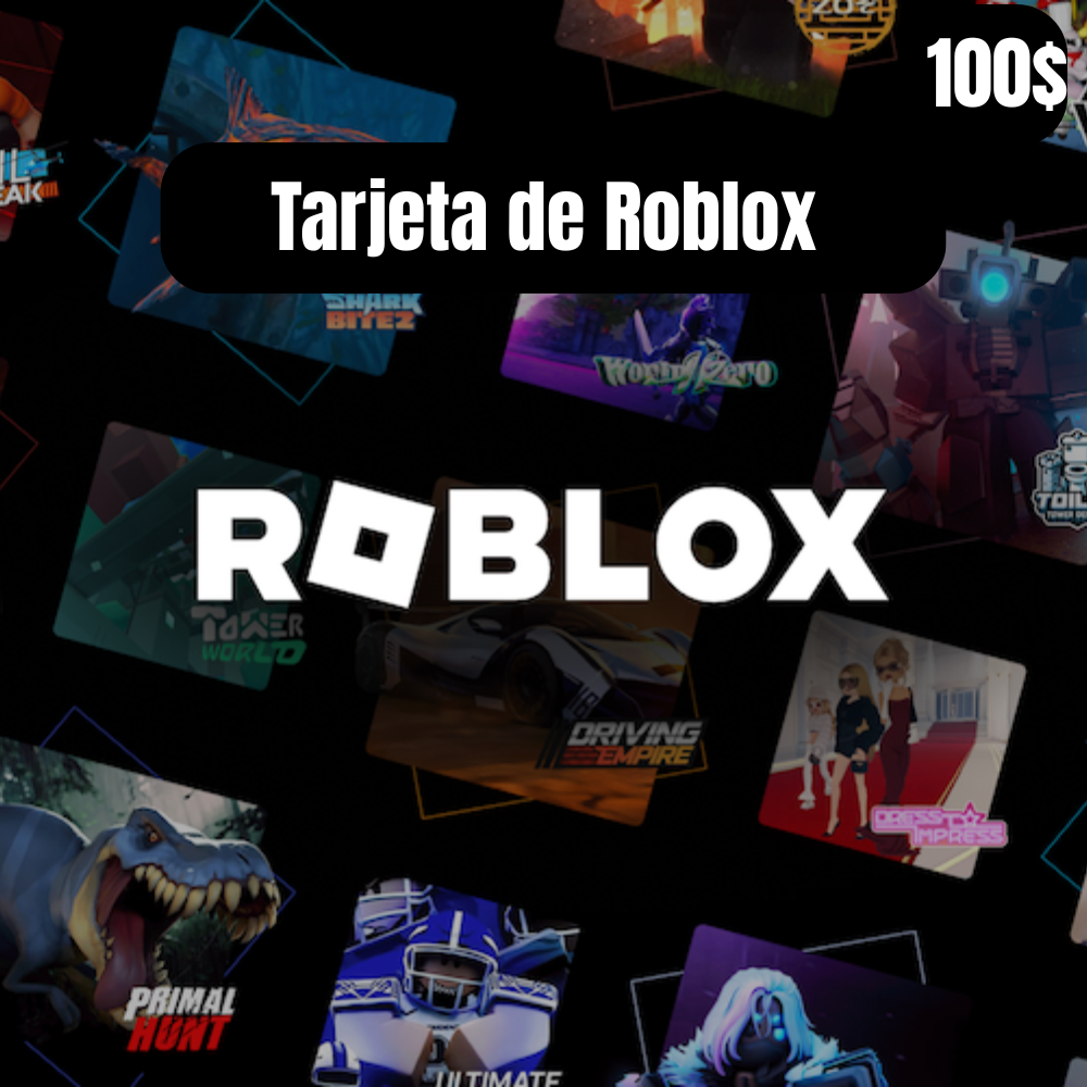 Tarjeta de Regalo Robux 100$ – Codigo Digital